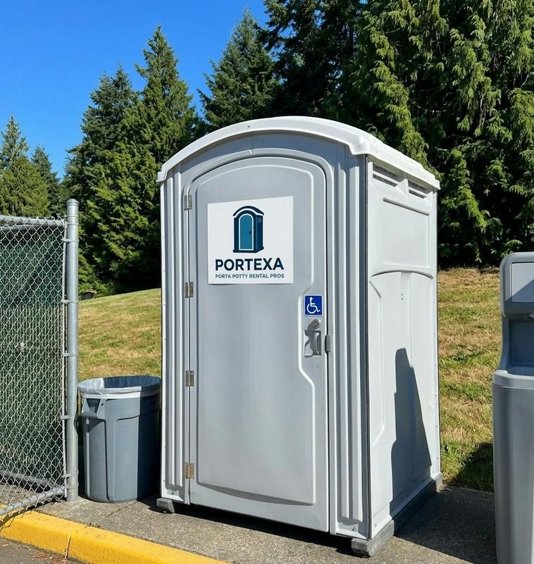 ADA accessible porta potty in Dallas