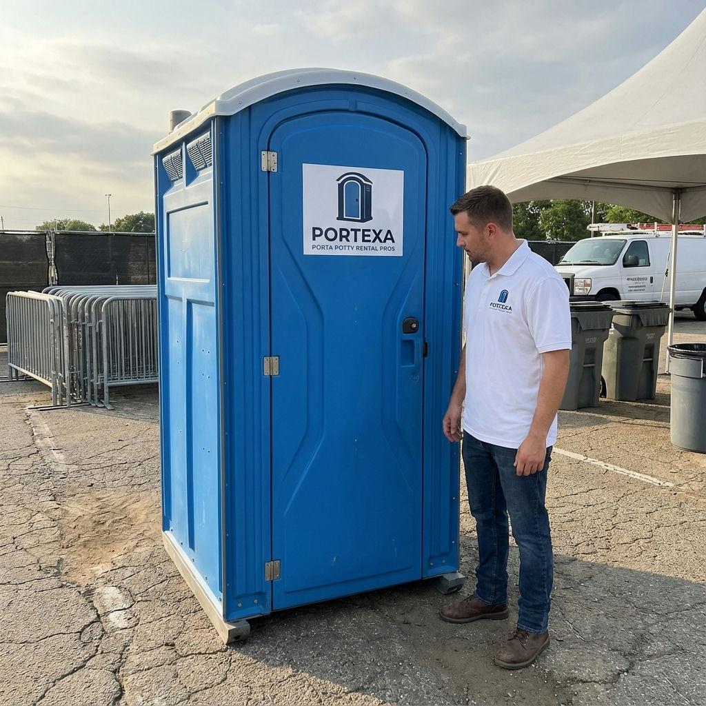 Standard porta potty rental in Dallas
